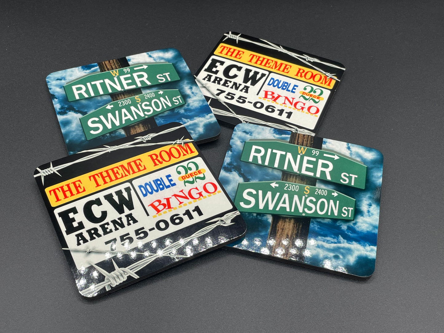ECW Arena Coasters (Set of 4)