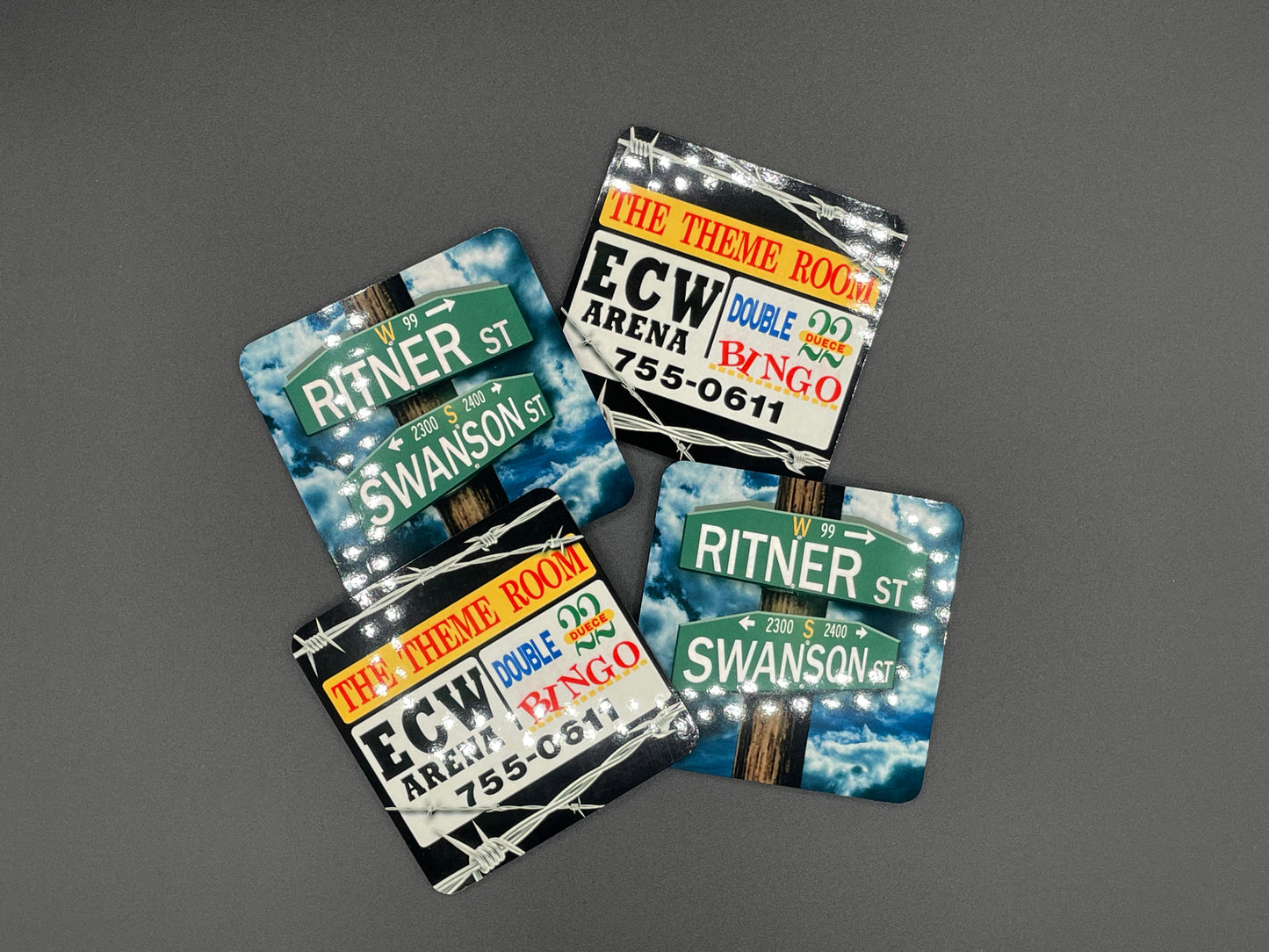 ECW Arena Coasters (Set of 4)